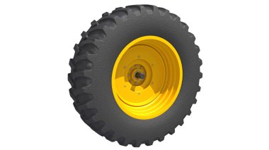 Off Road Tire 3D yorumlama modeli beyaz arkaplanda