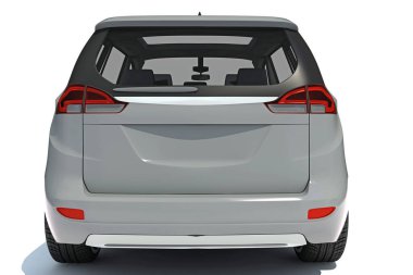 Beyaz arkaplanda 3D tasarım modeli