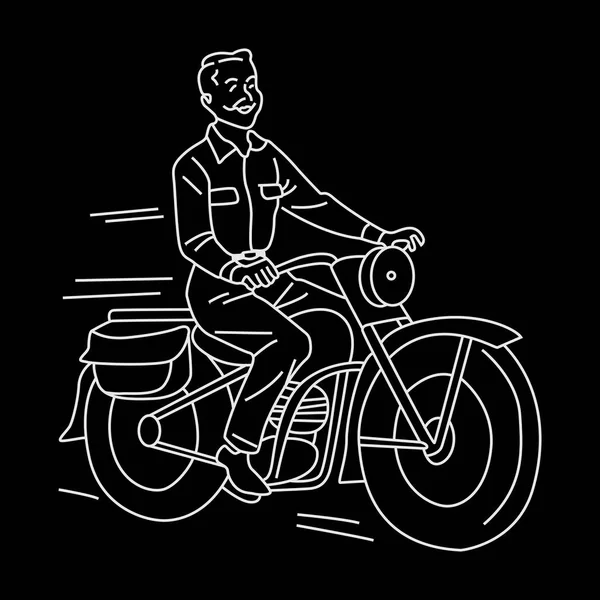 Muhteşem Göz alıcı modern el çizimi motosiklet siyah arka plan tasarımı