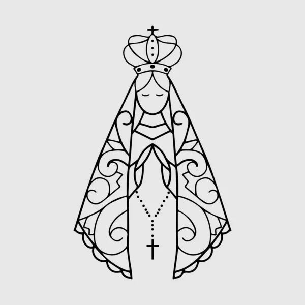 Vetor Grátis Design Tema Ilustração Simples Para Comemorar Virgen Guadalupe —  Vetores de Stock