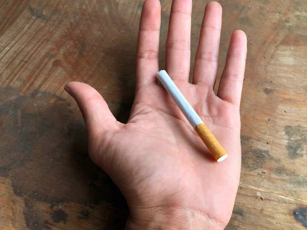 Cigarro Palma Mão — Fotografia de Stock