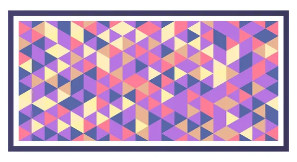 Abstrato Colorido Triângulo Geométrico Fundo Padrão Sem Costura — Vetor de Stock