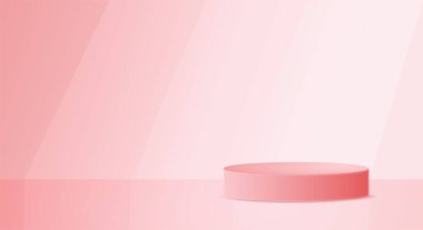 Satış podyumu geçmişi. Reklam, afiş, poster için üç boyutlu ürün görüntüsü.