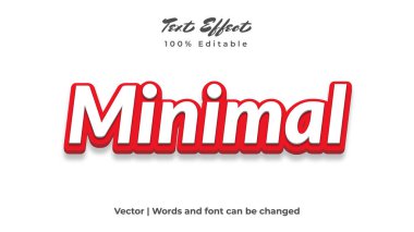 Minimum metin efekti tasarımı. Reklam, poster, afiş, promosyon.