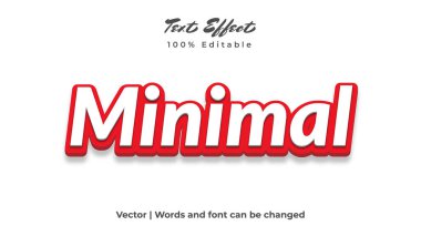 Minimal text effect design. For advertisement, poster, banner, promotion. clipart