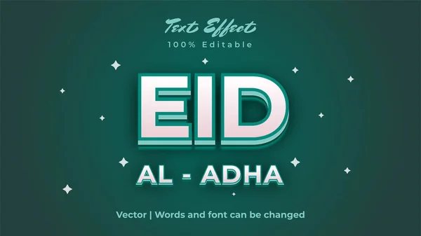 stock vector Eid Al - Adha text effect design. For advertisement, poster, banner, promotion.