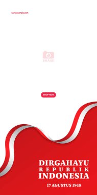 Endonezya Bağımsızlık Günü 'n kutlu olsun. Ya da mutlu Endonezya Cumhuriyeti. 17 Ağustos 1945