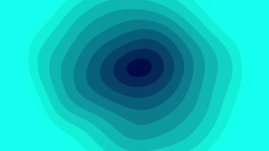 Kesik kağıt stilinin soyut animasyonu. 4k çözünürlüklü arka plan videosu, temiz su rengi. Ortadaki derinlik merkezi