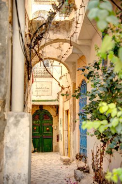 Tunus, Tunus - Ekim 2022: Tarihi şehir merkezi, HDR Image 'ın güzel manzarası