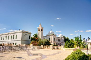 Tunus, Tunus - Ekim 2022: Tarihi şehir merkezi, HDR Image 'ın güzel manzarası