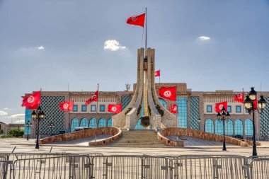 Tunus, Tunus - Ekim 2022: Tarihi şehir merkezi, HDR Image 'ın güzel manzarası