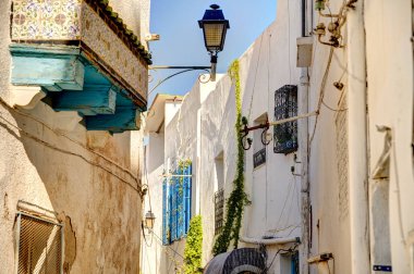 Tunus, Tunus - Ekim 2022: Tarihi şehir merkezi, HDR Image 'ın güzel manzarası