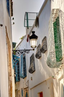 Tunus, Tunus - Ekim 2022: Tarihi şehir merkezi, HDR Image 'ın güzel manzarası