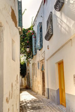 Tunus, Tunus - Ekim 2022: Tarihi şehir merkezi, HDR Image 'ın güzel manzarası