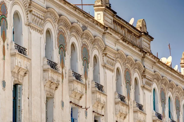 stock image Tunis, Tunisia - October 2022 : Beautiful view on the historical city center, HDR Image