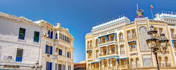 Тунис Тунис Октябрь 2022 Прекрасный Вид Исторический Центр Города Hdr — стоковое фото