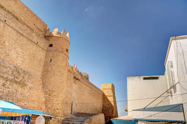 stock image Hammamet , Tunisia - October 2022 : Beautiful view on the historical city center