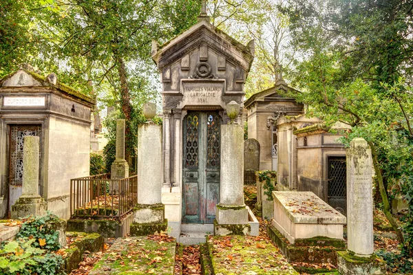 Pre Lachaise Manzarası Paris Bir Mezarlıktır Resmi Adı Doğu Mezarlığı — Stok fotoğraf