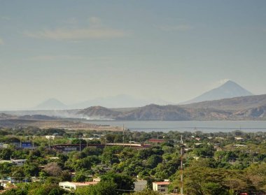 Managua, Nikaragua - Ocak 2016: Güneşli havada tarihi merkez, HDR