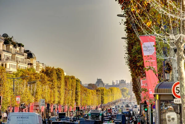 Paris França Novembro 2022 Marcos Históricos Outono Imagem Hdr — Fotografia de Stock
