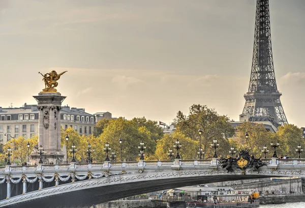 Paryż Francja Listopad 2022 Zabytki Jesienią Obraz Hdr — Zdjęcie stockowe