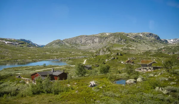 Vacker Utsikt Över Fjäll Och Sjö Den Hårdaste Platå Nationalpark — Stockfoto
