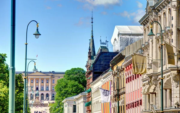 挪威奥斯陆 2022年7月 夏季城市和建筑物美景 人类发展报告 — 图库照片