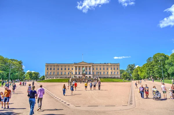 Oslo Norwegen Juli 2022 Schöne Aussicht Auf Die Stadt Und — Stockfoto