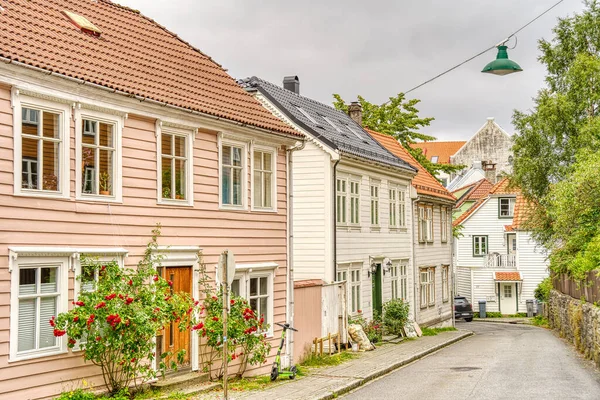 Bergen Norvège Août 2022 Centre Historique Été Image Hdr — Photo