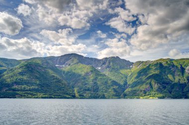 Norveç 'te yaz mevsiminde Hardangerfjord' un inanılmaz manzarası