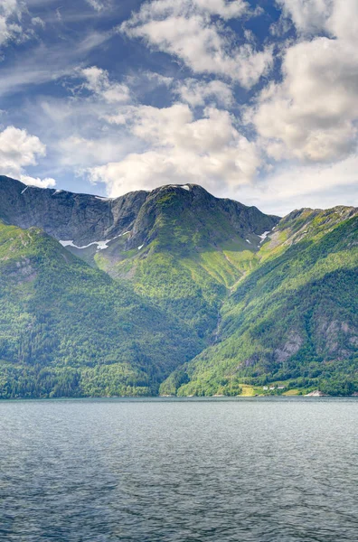 Increíble Vista Hardangerfjord Noruega Hora Verano — Foto de Stock