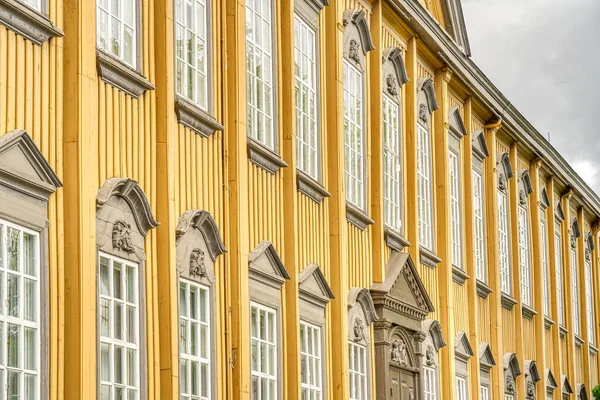 Trondheim Norvège Août 2022 Centre Historique Par Temps Nuageux — Photo