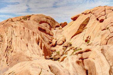 Beautiful view of Spitzkoppe bald granite peaks located between Usakos and Swakopmund in the Namib desert of Namibia
