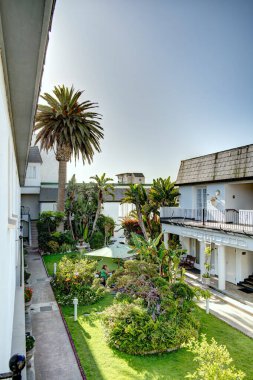 Swakopmund, Namibia - February, 2023: Historical city center in wintertime, HDR Image