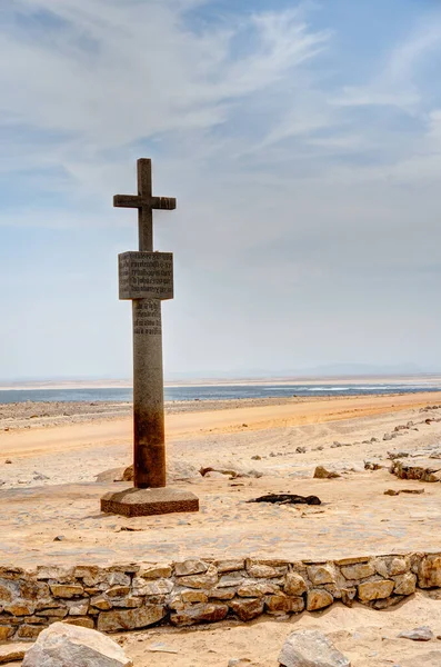 Beautiful View Desert Ocean Cape Cross Namibia — Stok fotoğraf