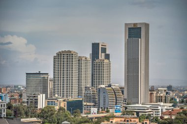 Nairobi, Kenya - Ocak 2022: Güneşli hava şartları, HDR Görüntü