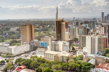 Nairobi, Kenya - Ocak 2022: Güneşli hava şartları, HDR Görüntü