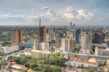 Nairobi, Kenya - Ocak 2022: Güneşli hava şartları, HDR Görüntü