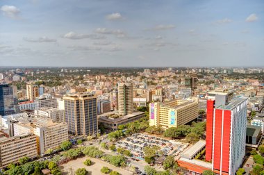 Nairobi, Kenya - Ocak 2022: Güneşli hava şartları, HDR Görüntü