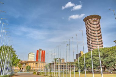 Nairobi, Kenya - Ocak 2022: Güneşli hava şartları, HDR Görüntü