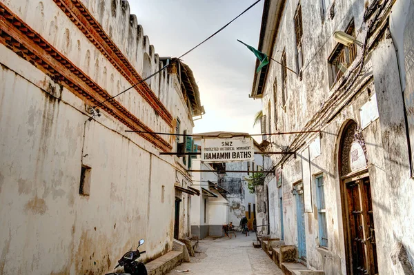 Stone Town Zanzibar Tanzânia Janeiro 2023 Marcos Históricos Tempo Ensolarado — Fotografia de Stock