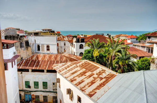 Stone Town Zanzibar Tanzania Januari 2023 Historiska Landmärken Soligt Väder — Stockfoto