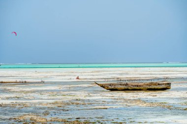 Jambiani plajı, Zanzibar doğu kıyısı, Tanzanya
