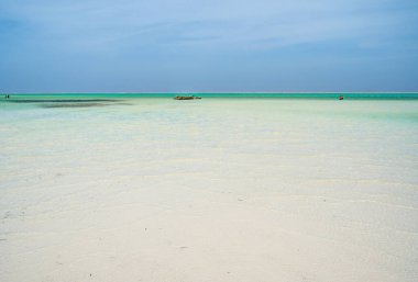 Jambiani plajı, Zanzibar doğu kıyısı, Tanzanya