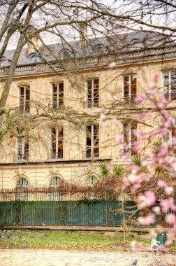 Bordeaux, Fransa - Aralık 2022: Kışın tarihi kent merkezi, HDR Image