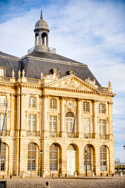Bordeaux Frankreich Dezember 2022 Historisches Stadtzentrum Winter Hdr Image — Stockfoto