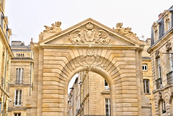 Bordeaux France December 2022 Historical City Center Wintertime Hdr Image — Stock Photo, Image