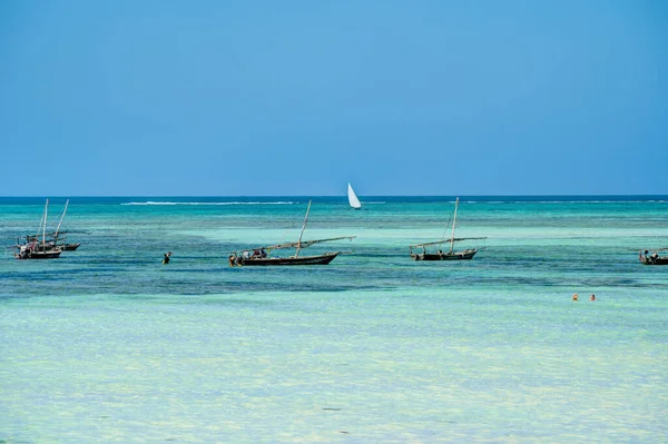 Nungwi Sansibar Tansania Januar 2023 Malerischer Strand Bei Sonnigem Wetter — Stockfoto