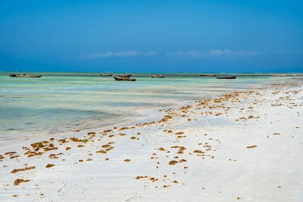 Nungwi Zanzibar Tanzânia Janeiro 2023 Praia Pitoresca Com Tempo Ensolarado — Fotografia de Stock