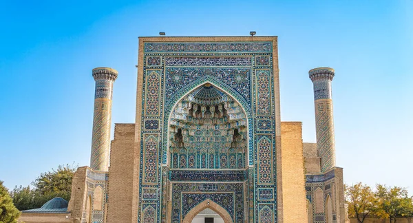 Samarcanda Uzbekistán Noviembre 2022 Vista Los Hitos Históricos Otoño — Foto de Stock